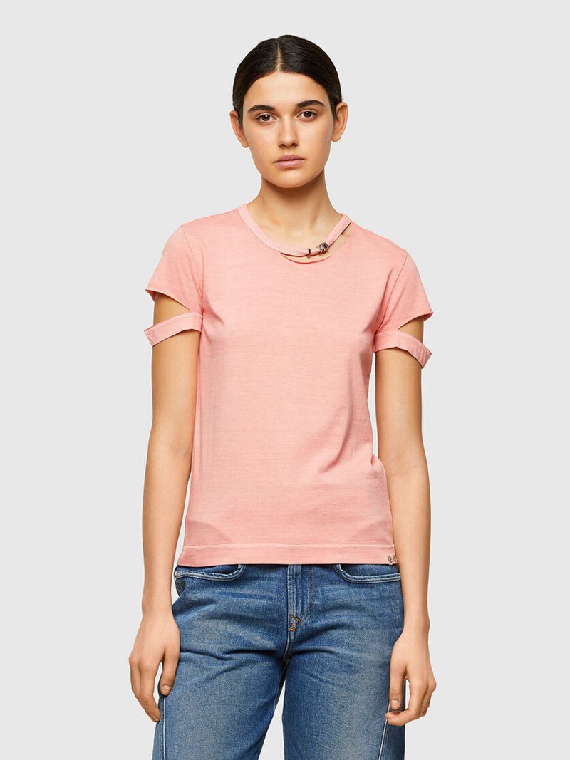 Camisetas Diesel T-Bullock-A1 Mulher - Rosa RWLAH-2098